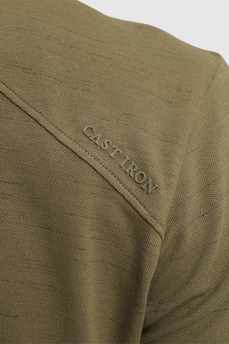 Cast Iron short sleeve polo injected cotton